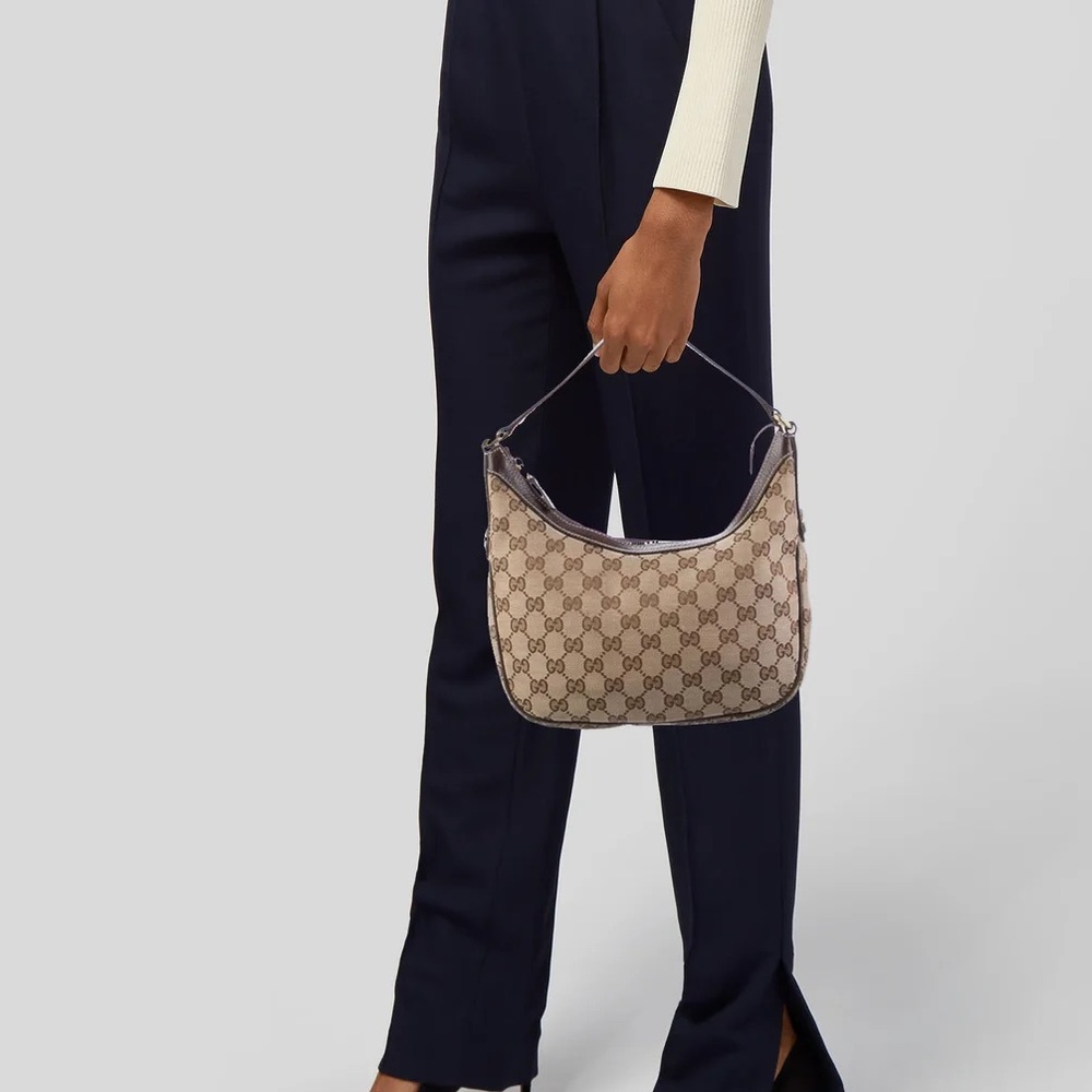 Small GG Canvas Charmy Hobo